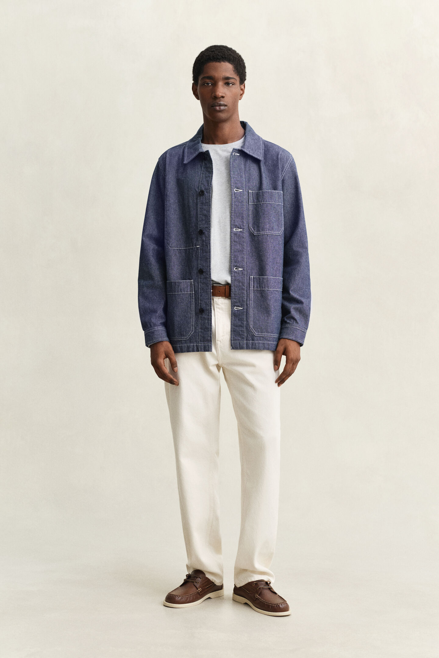 Chambray skjortjacka