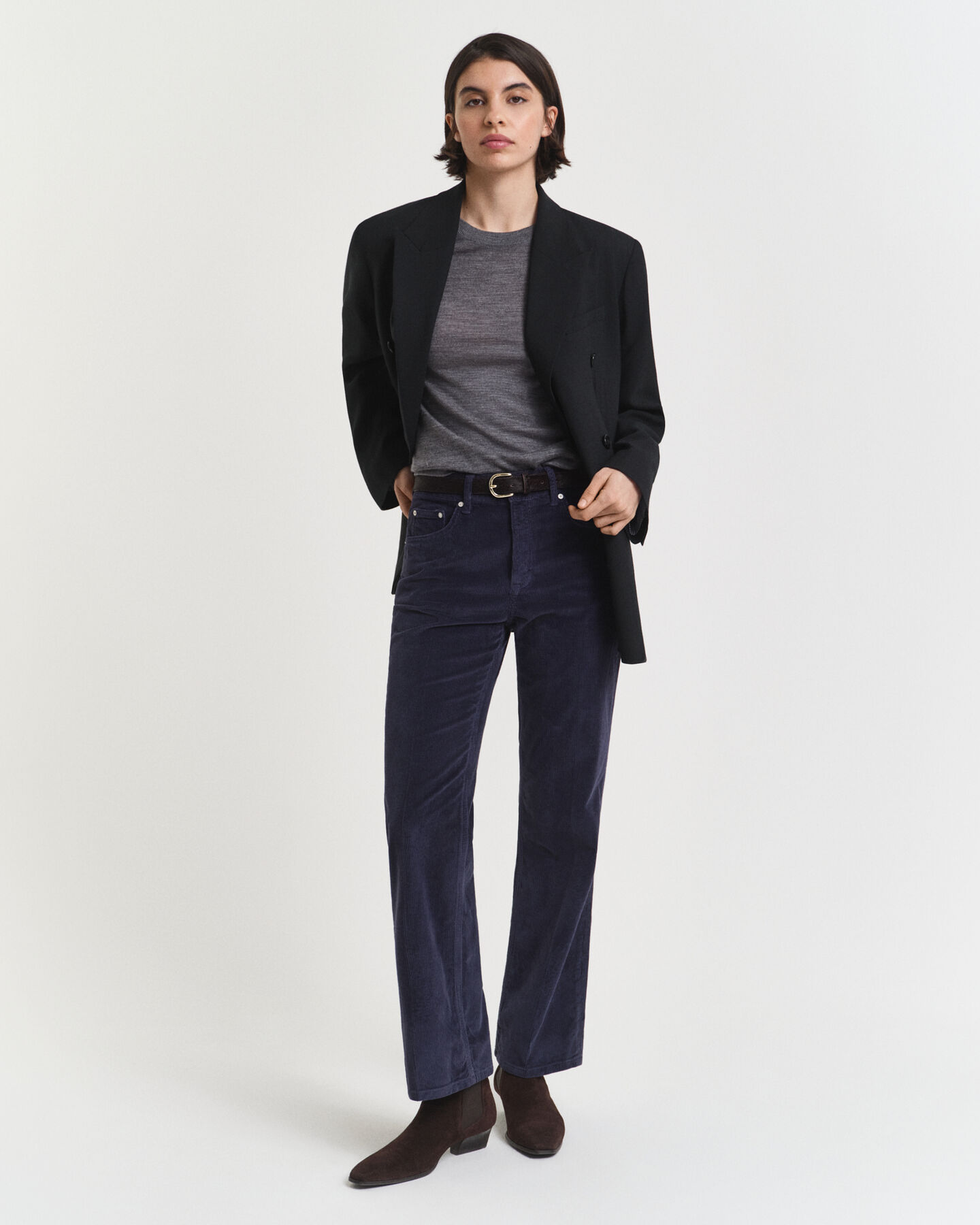 Rundhalsad tr&ouml;ja i extra fin merinoull