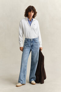 Shield sweatshirt med dragkedja vid hals&ouml;ppningen