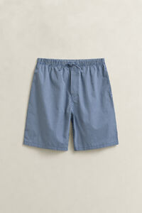 Pyjamasshorts i ginghamrutig poplin