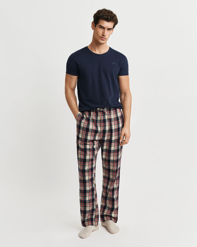 Rutiga pyjamasbyxor i flanell