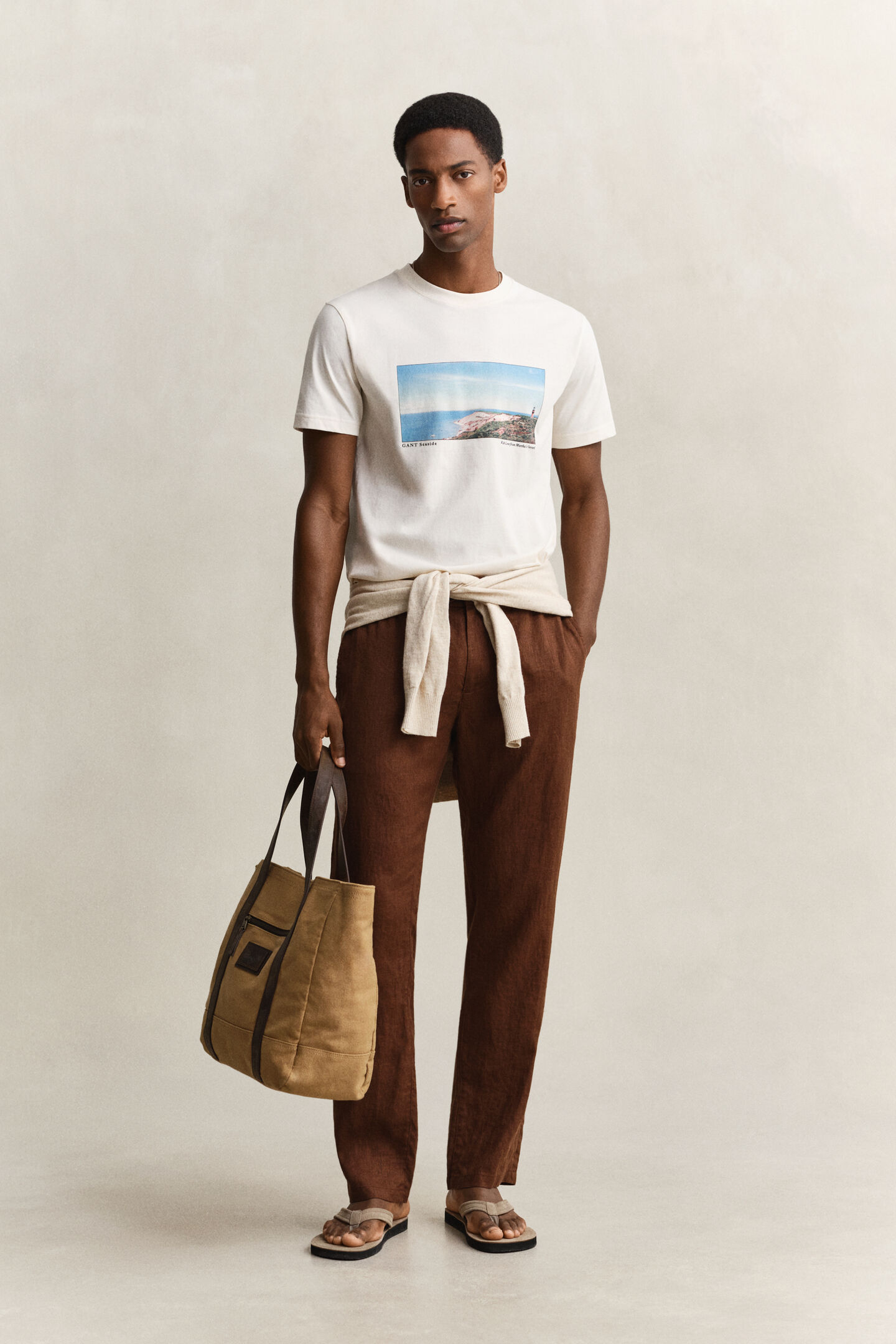 T-shirt med landskapsmotiv