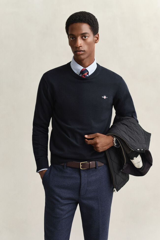 Rundhalsad tr&ouml;ja i bomull