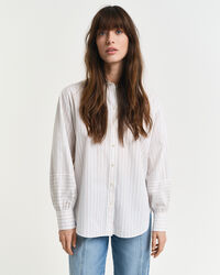 Relaxed fit randig skjorta med vid &auml;rm