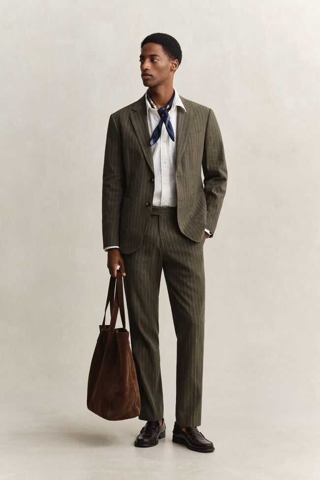 Kritstrecksrandig kavaj