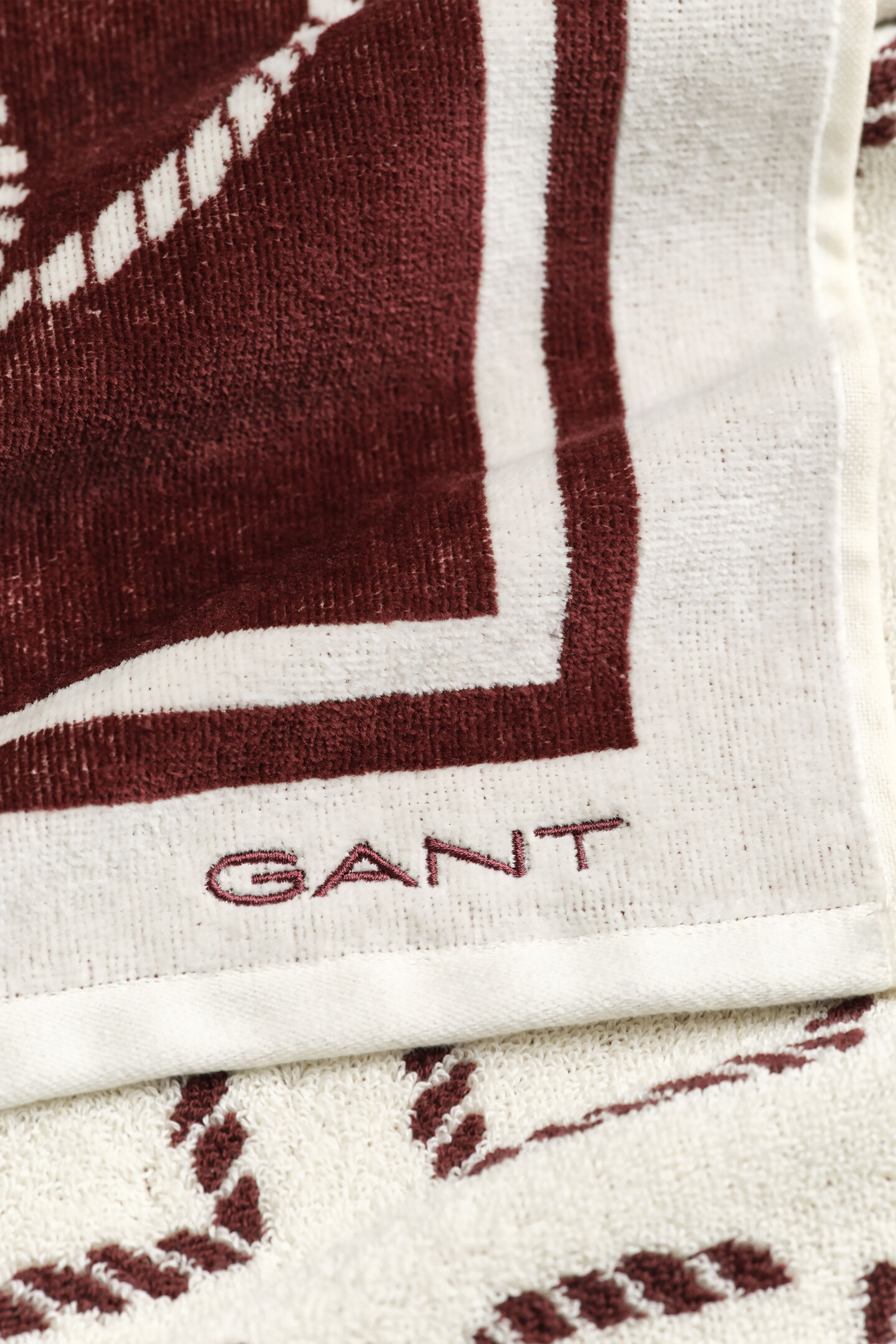 Strandhandduk med monogram