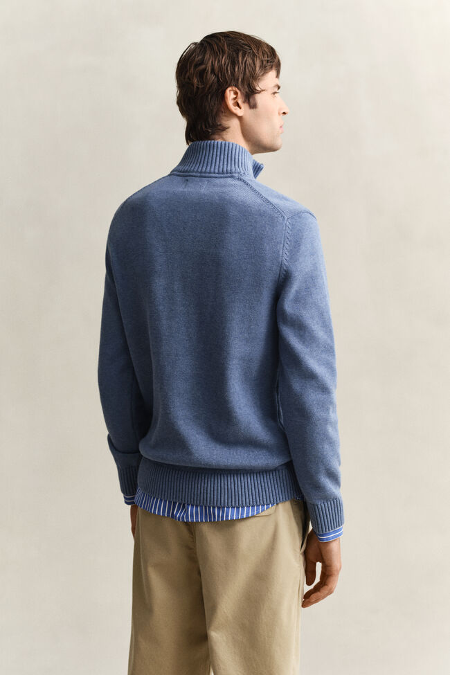 Casual Cotton tr&ouml;ja med dragkedja vid hals&ouml;ppningen