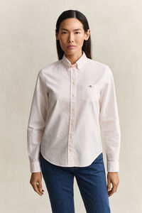 Regular fit klassisk rutig oxfordskjorta