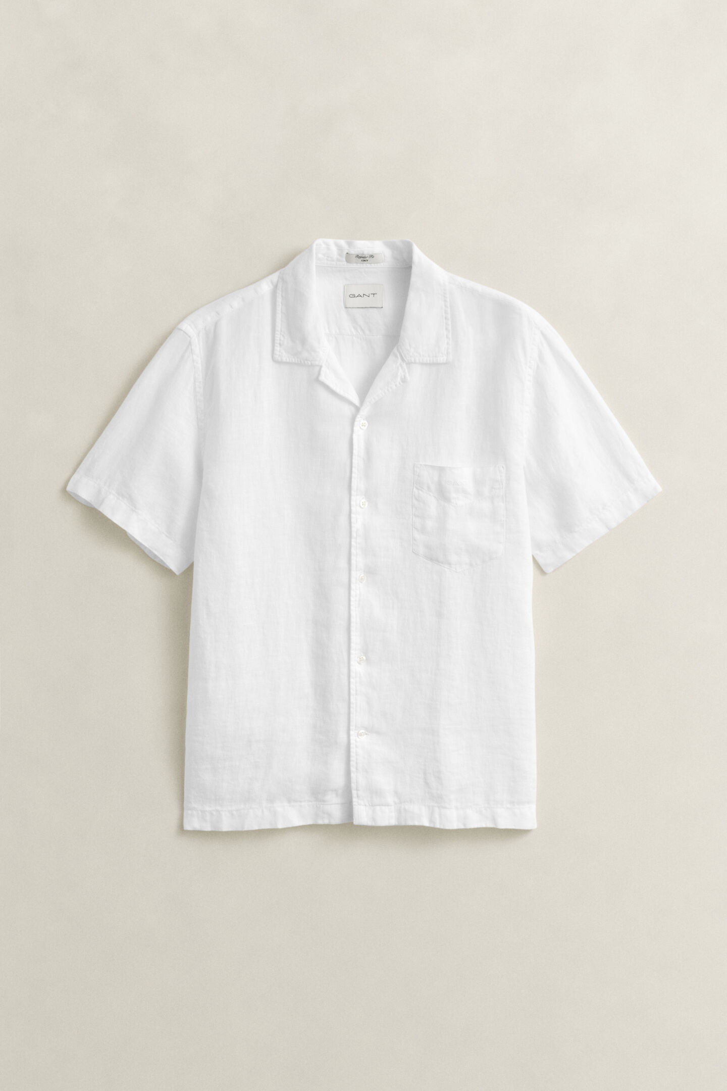 Kort&auml;rmad linneskjorta