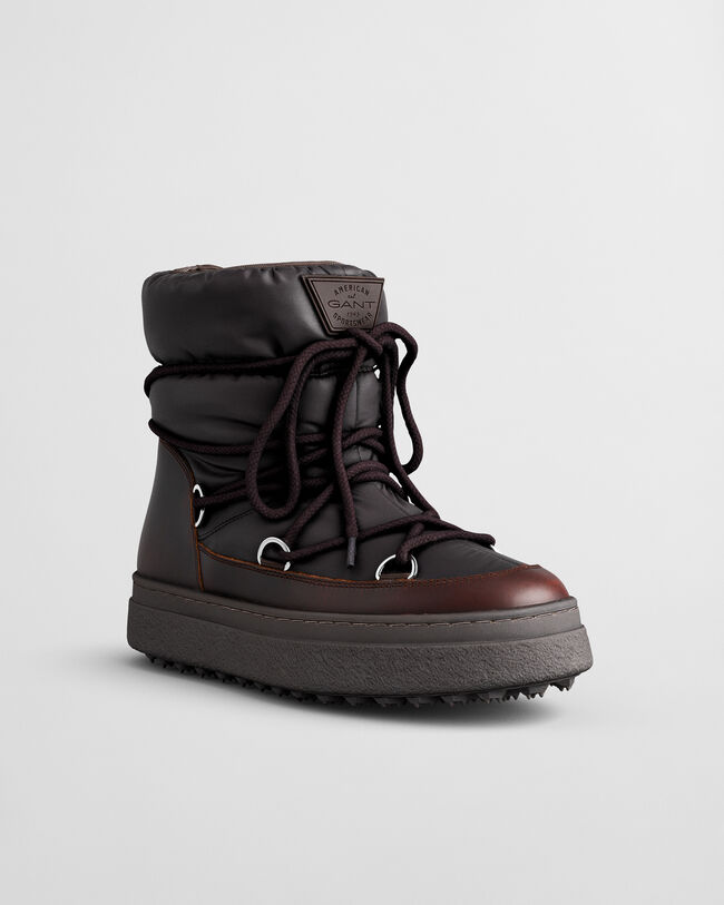 Snowhill medelh&ouml;ga boots med sn&ouml;rning