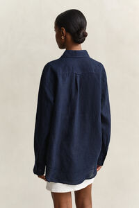 Relaxed fit linneskjorta