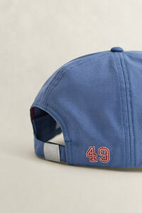 Keps i bomullskanvas med motiv