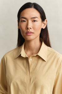 Skjortkl&auml;nning i poplin med b&auml;lte