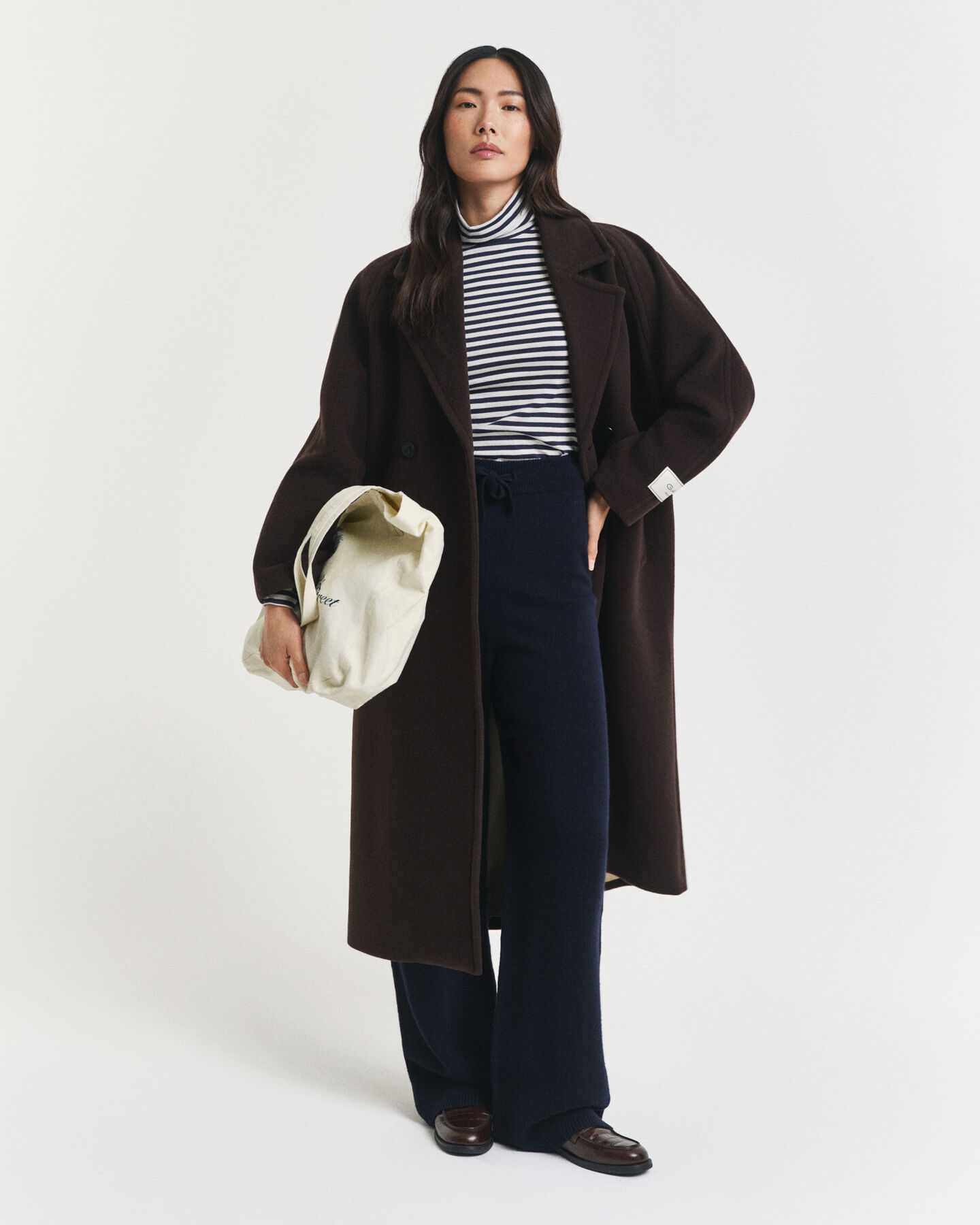 Tunn randig polotopp i bomull