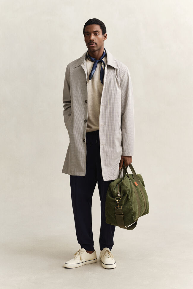 Kort&auml;rmad tr&ouml;ja i grovspunnen bomullsblandning