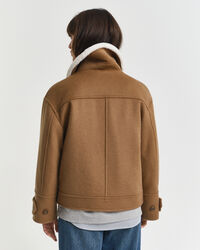 Pilotjacka i ullblandning