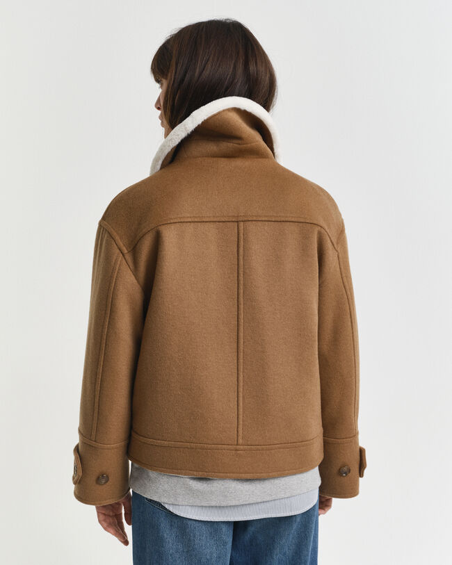 Pilotjacka i ullblandning