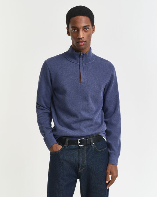 Sacker Rib sweatshirt med half-zip