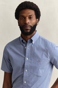 Gingham Classic Poplin Short Sleeve Shirt