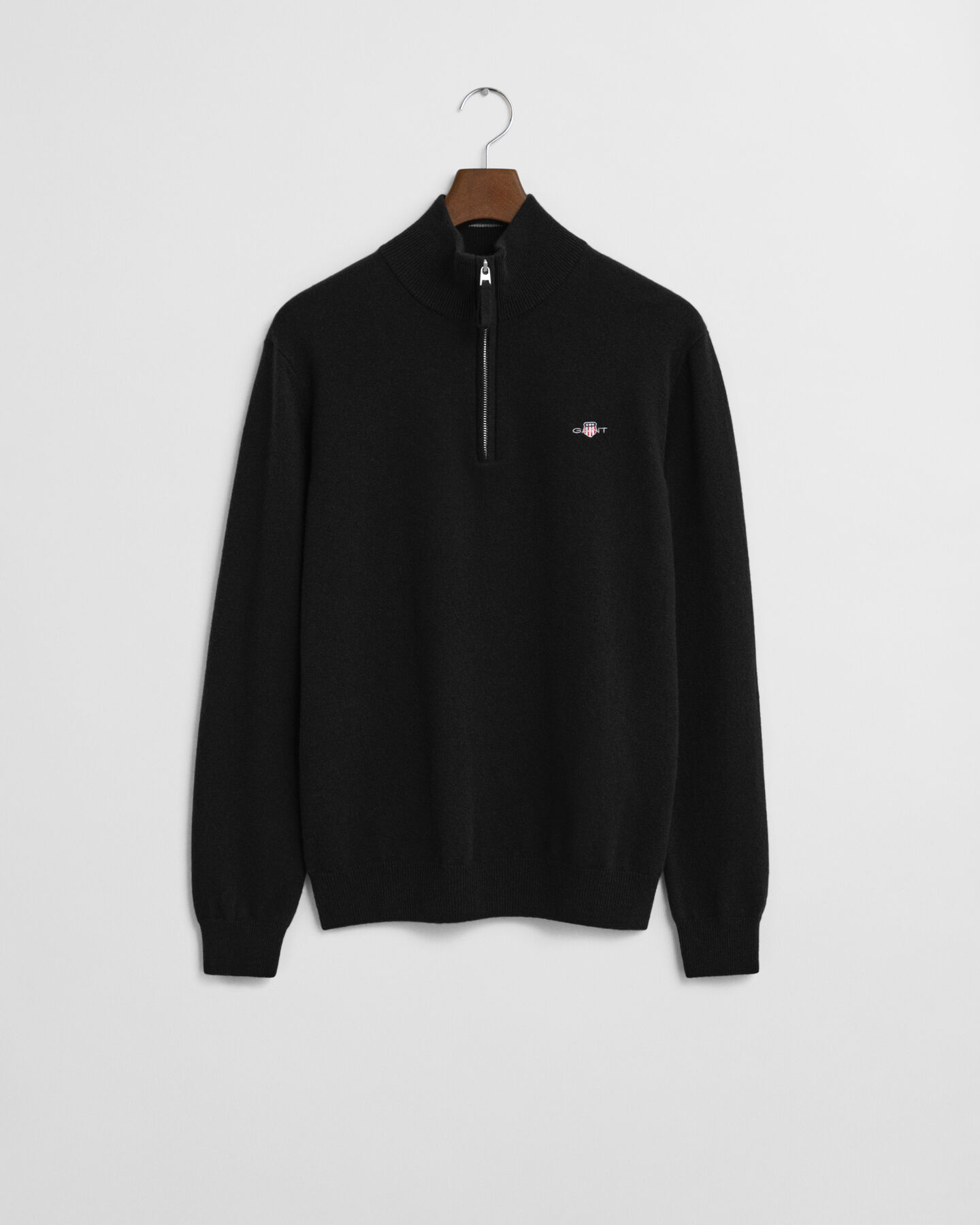 Tr&ouml;ja i superfin lammull med half-zip
