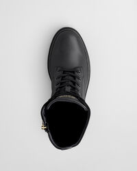 Aligrey boots i l&auml;der med sn&ouml;rning