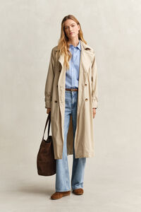 Regular fit klassisk randig poplinskjorta