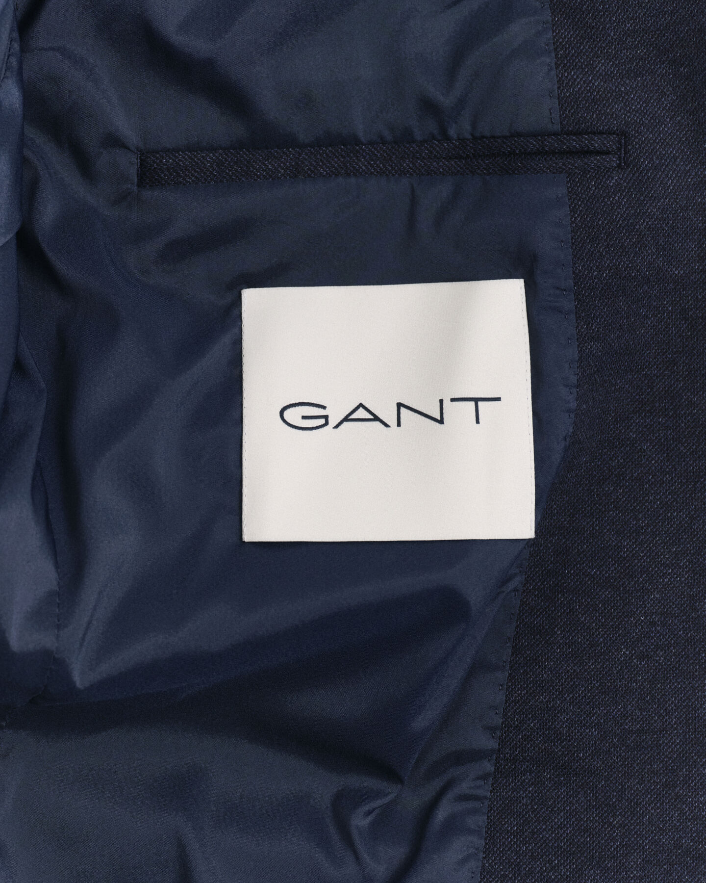 Slim fit tv&aring;f&auml;rgad kavaj i jerseypik&eacute;