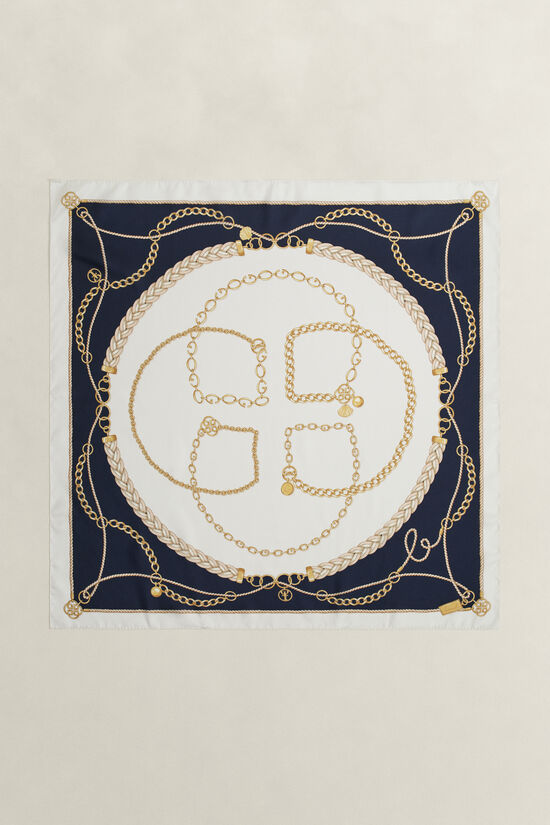 Kedjem&ouml;nstrad sidensjal