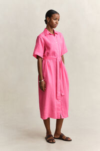 Skjortkl&auml;nning i linne