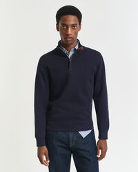 Sacker Rib sweatshirt med half-zip