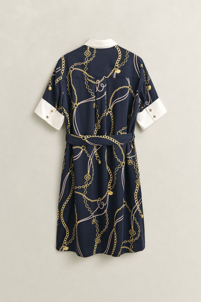 Kontrastf&auml;rgad skjortkl&auml;nning