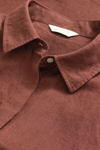 Holk&auml;rmad linneskjorta