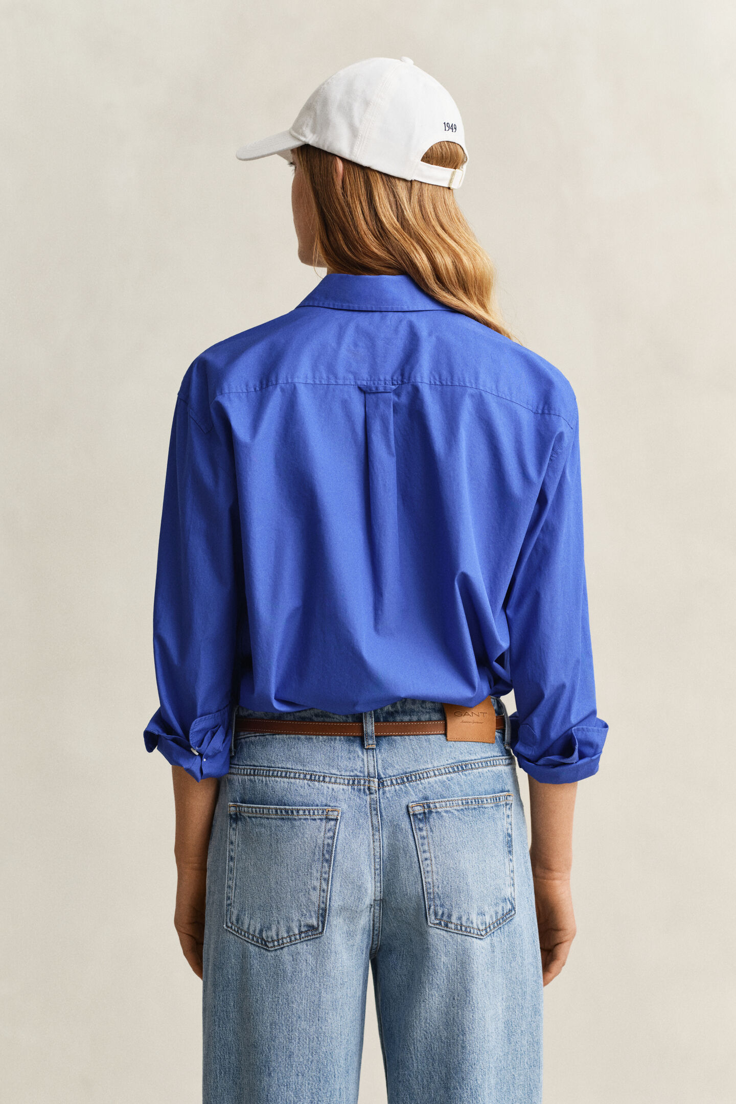 Relaxed fit klassisk poplinskjorta