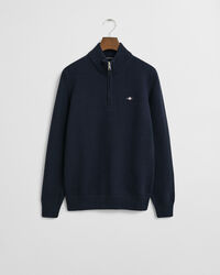 Teens casual bomullstr&ouml;ja med half-zip
