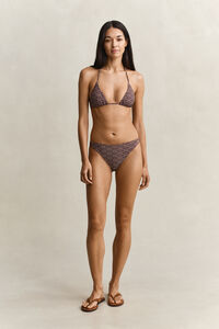 M&ouml;nstrad vadderad trekantsbikinitopp