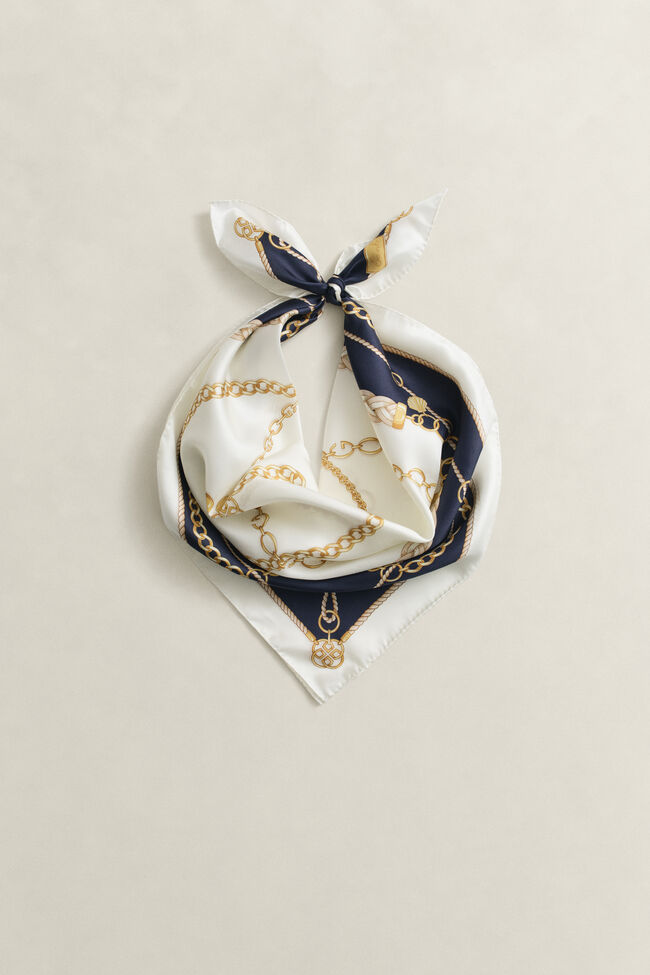 Kedjem&ouml;nstrad sidensjal