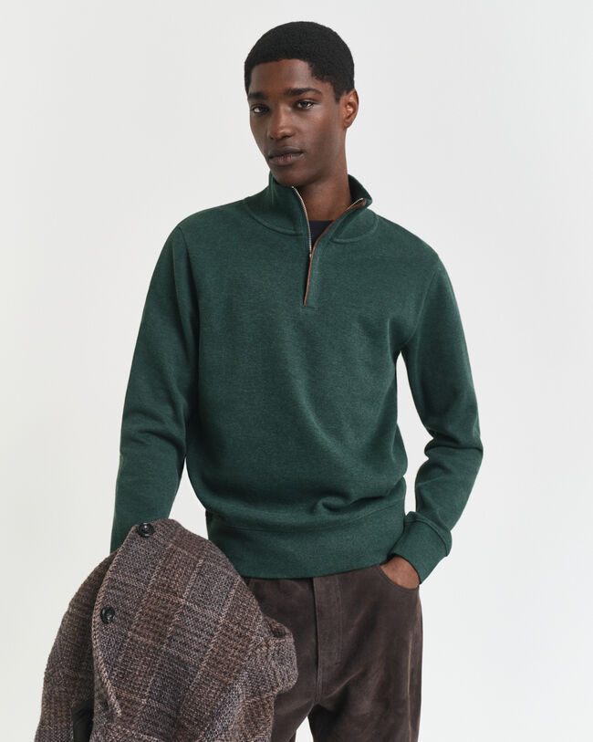 Sacker Rib sweatshirt med half-zip