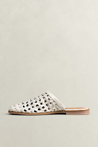 Gimble mules i l&auml;der