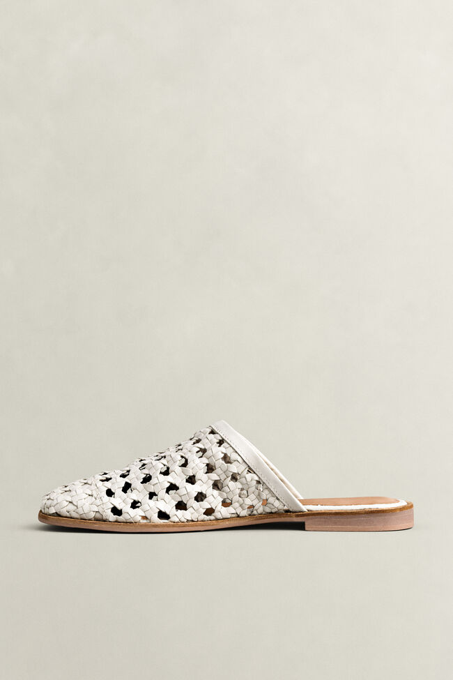 Gimble mules i l&auml;der