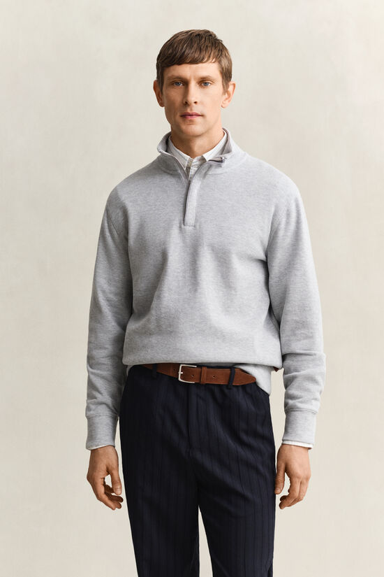 Sacker Rib sweatshirt med half-zip
