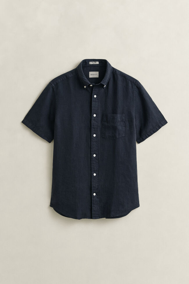 Kort&auml;rmad linneskjorta