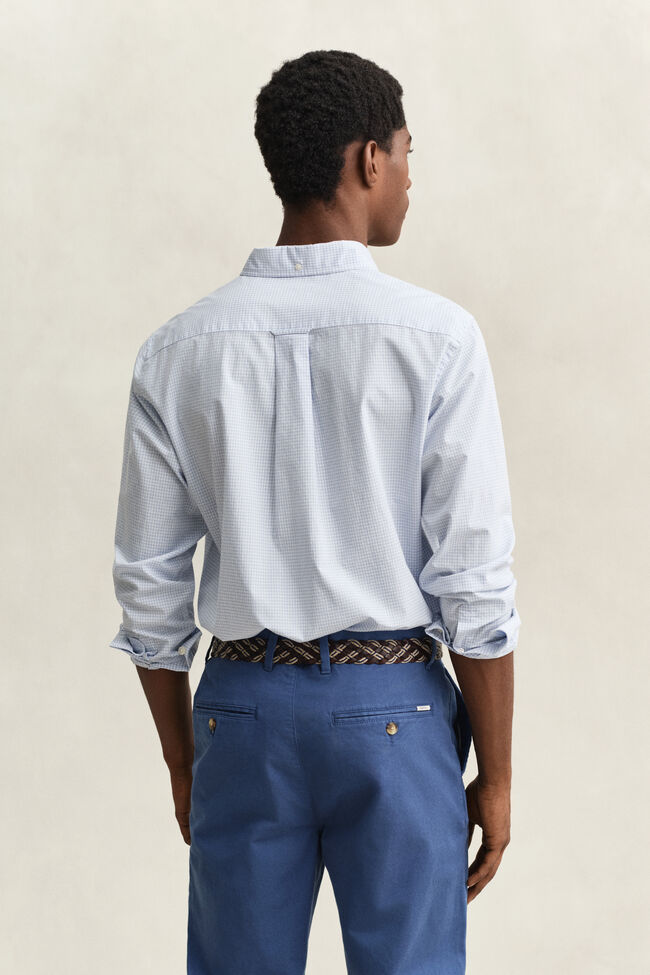 Klassisk poplinskjorta med ginghamv&auml;v