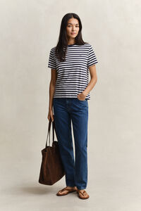 Shield randig T-shirt