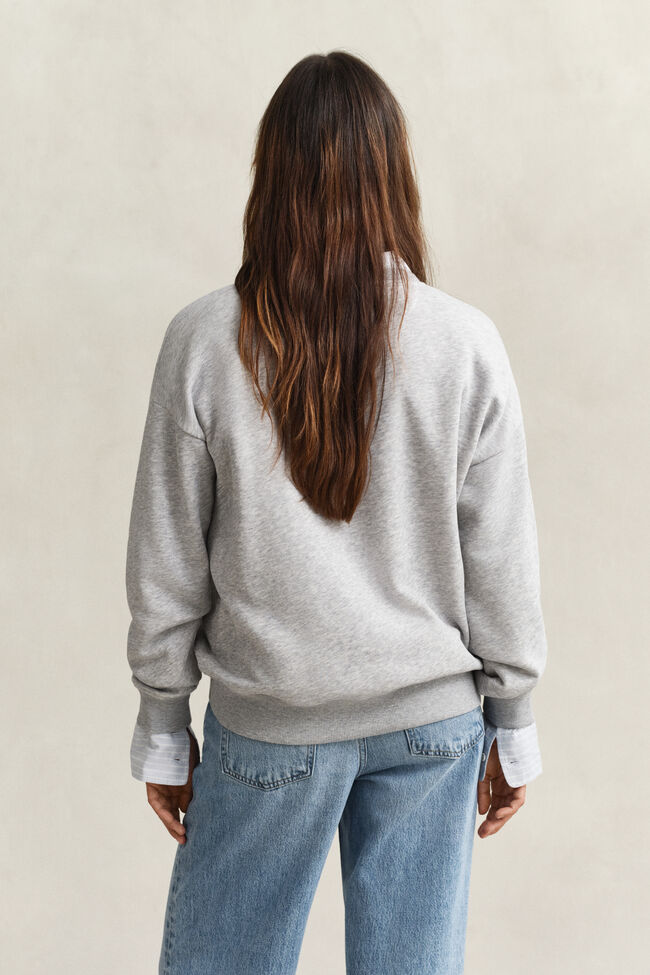 Shield sweatshirt med rund hals