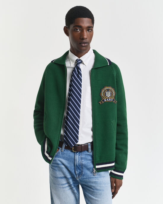 Kofta med dragkedja och GANT 1949-motiv