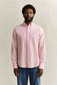 Regular fit randig skjorta i b&auml;ckeb&ouml;lja