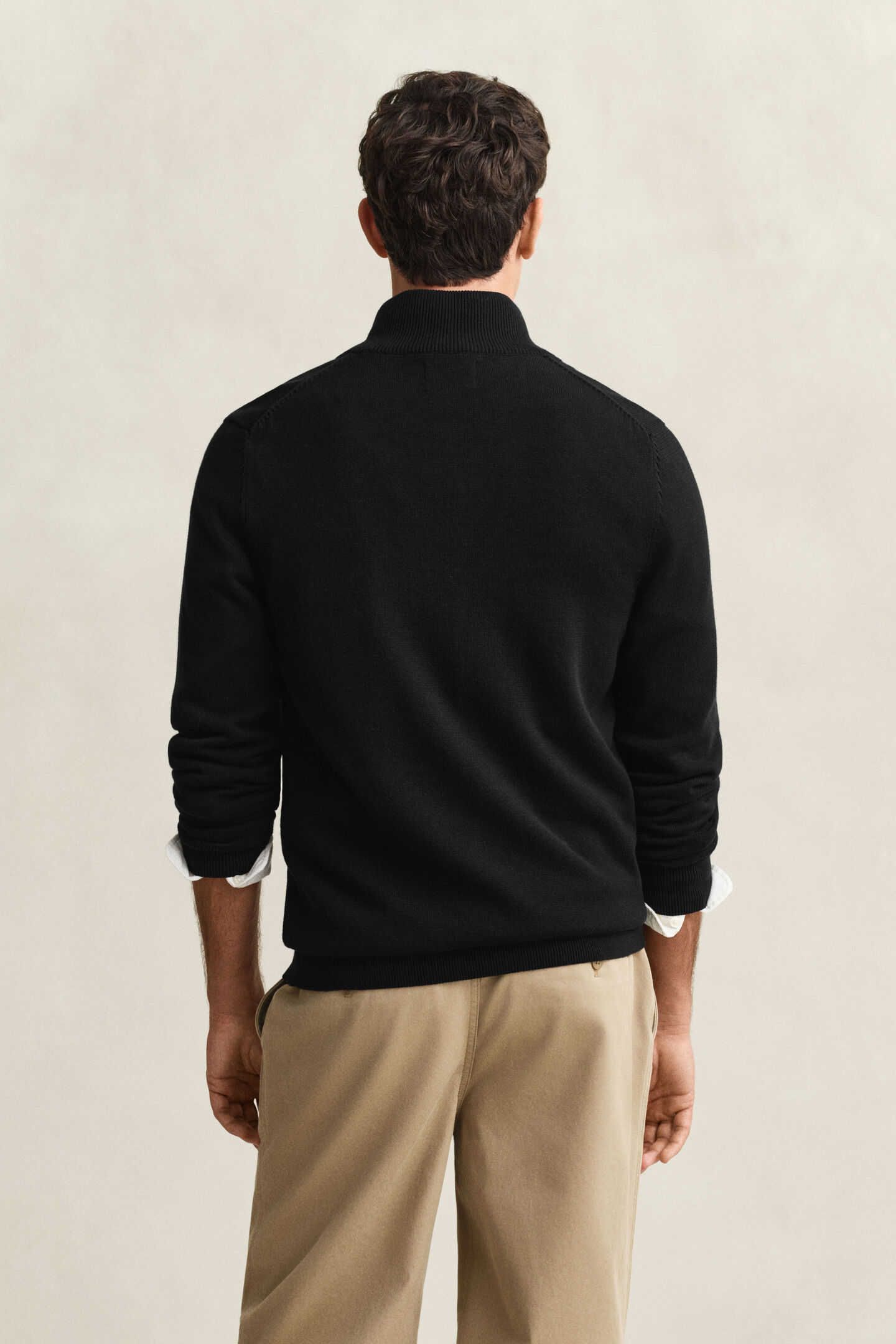 Casual Cotton kofta med dragkedja