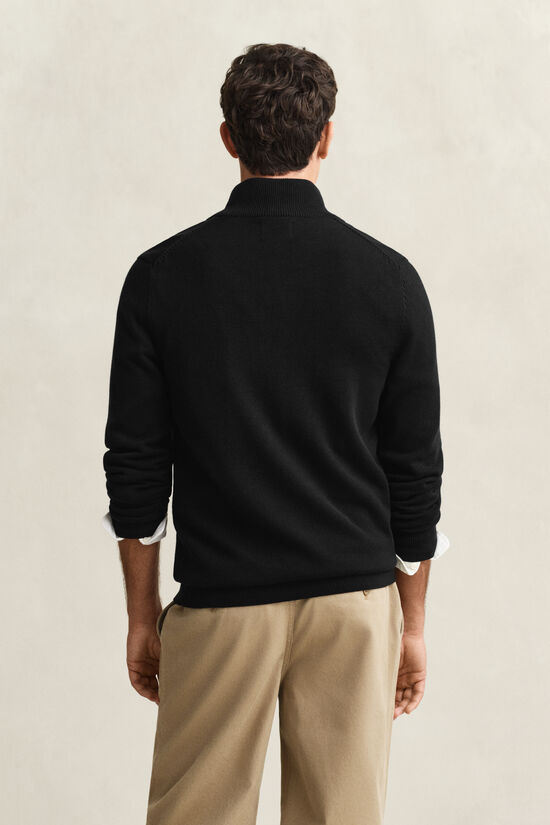 Casual Cotton kofta med dragkedja