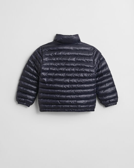 Kids l&auml;tt vadderad dunjacka med glans