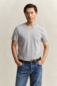 Slim fit Shield V-ringad T-shirt